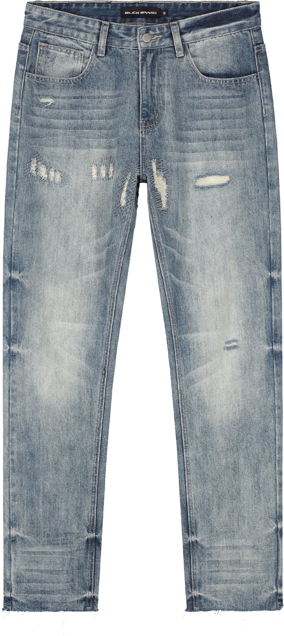 Black Bananas STRAIGHT STITCHED DENIM Blauw