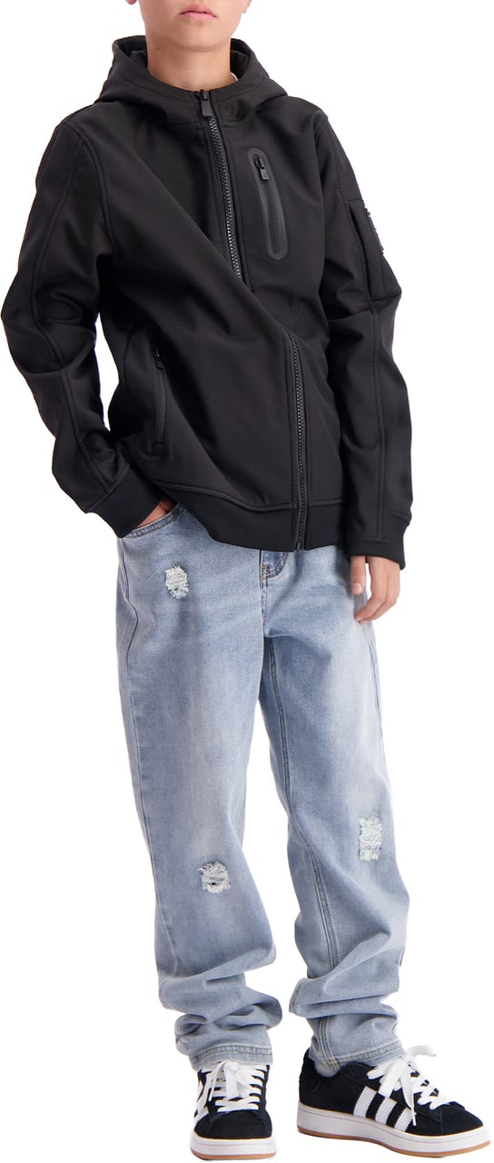 Black Bananas KIDS SOFT SHELL JACKET Zwart