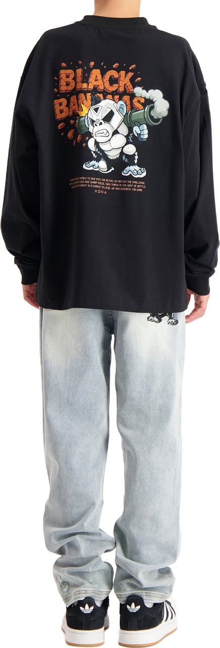 Black Bananas KIDS EXPLODE LONGSLEEVE Zwart