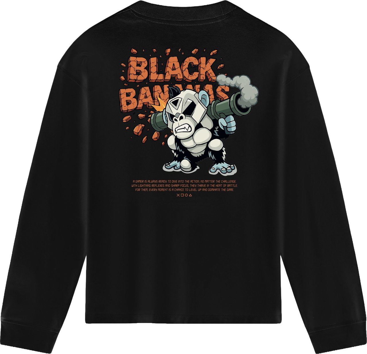 Black Bananas KIDS EXPLODE LONGSLEEVE Zwart