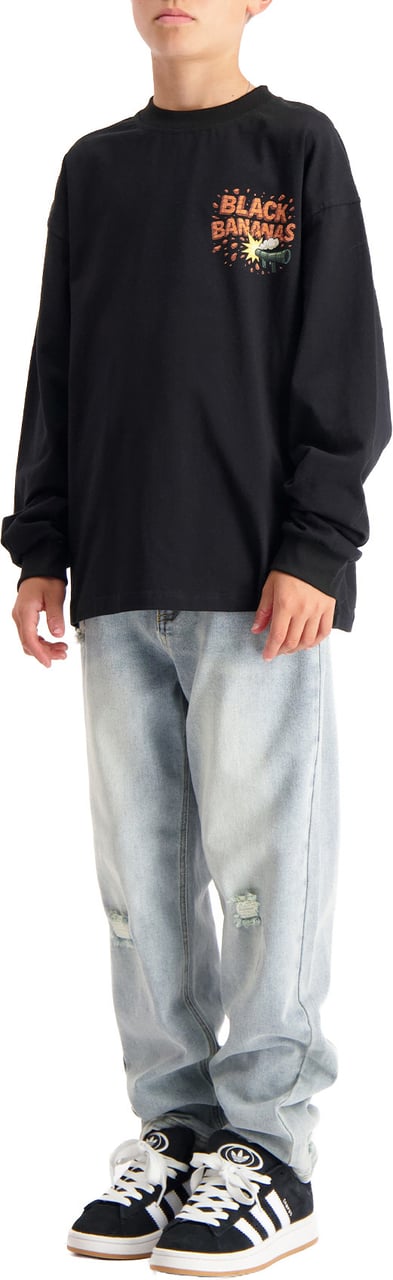 Black Bananas KIDS EXPLODE LONGSLEEVE Zwart