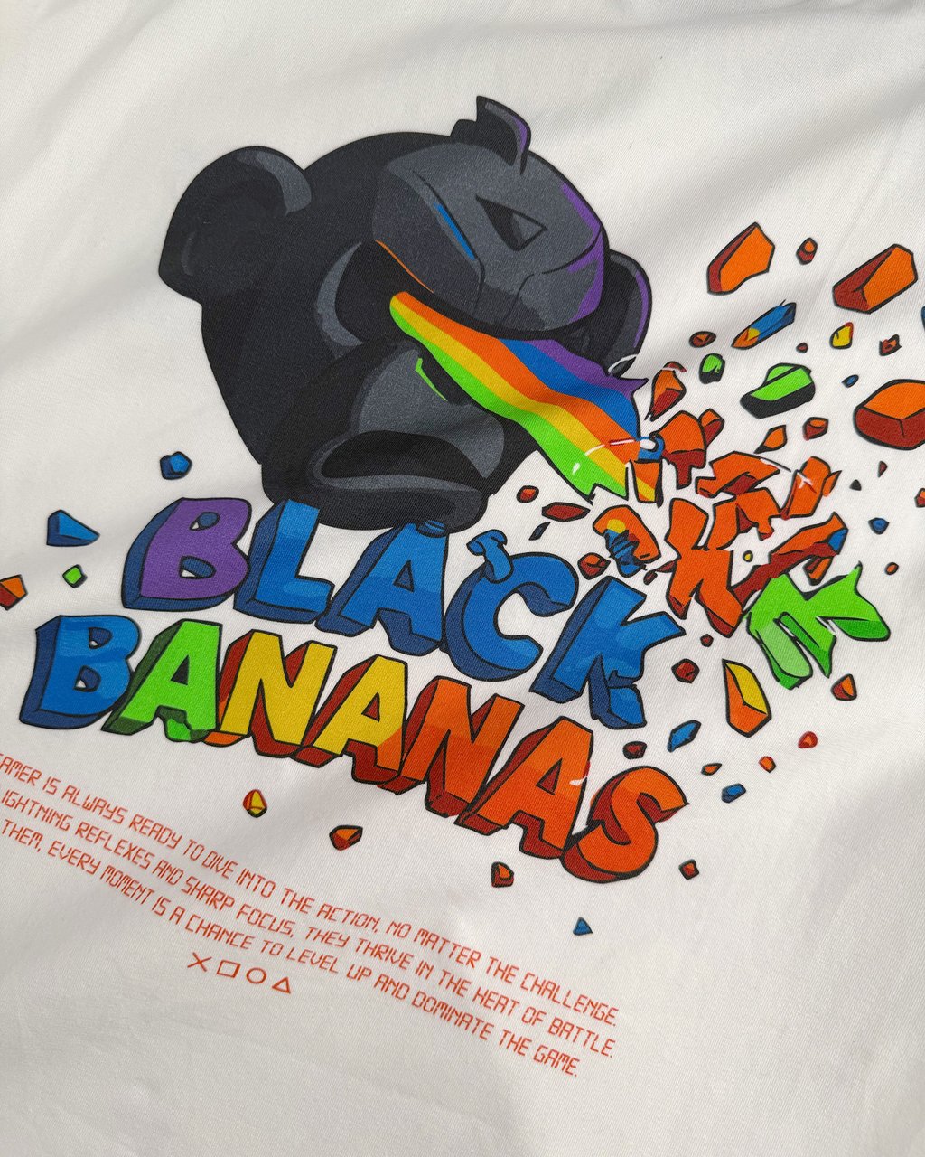 Black Bananas KIDS LASER LONGSLEEVE Wit