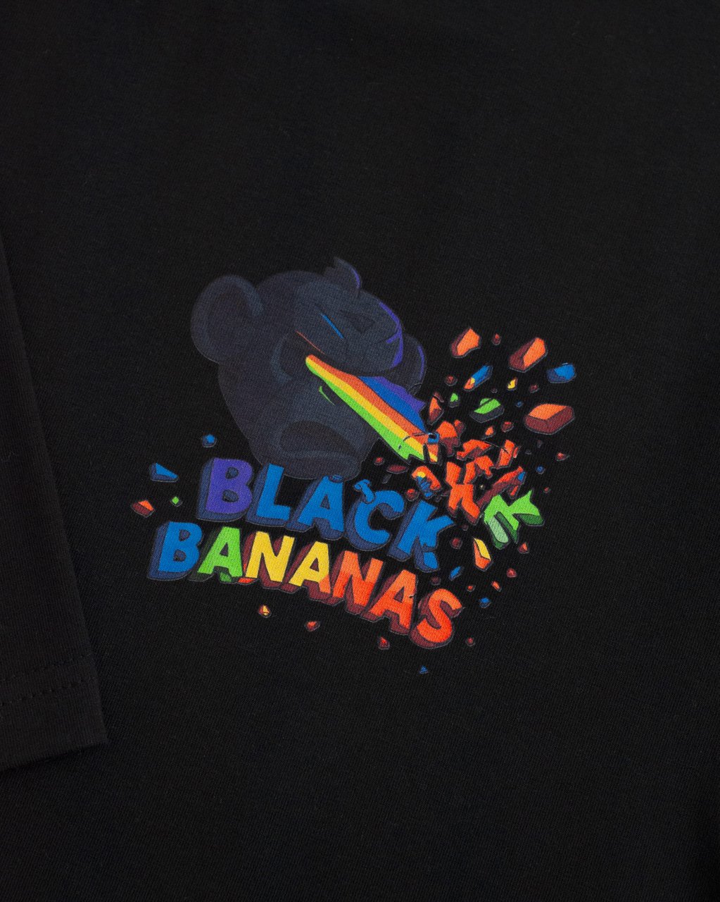 Black Bananas KIDS LASER T-SHIRT Zwart