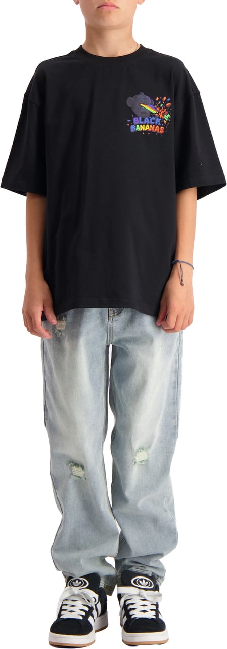 Black Bananas KIDS LASER T-SHIRT Zwart