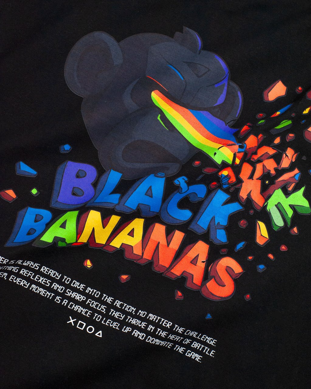 Black Bananas KIDS LASER T-SHIRT Zwart