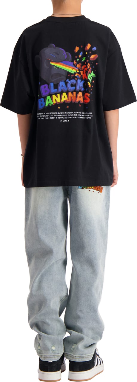 Black Bananas KIDS LASER T-SHIRT Zwart