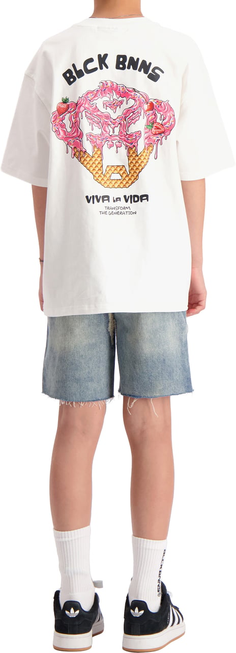 Black Bananas KIDS ICECREAM T-SHIRT Wit