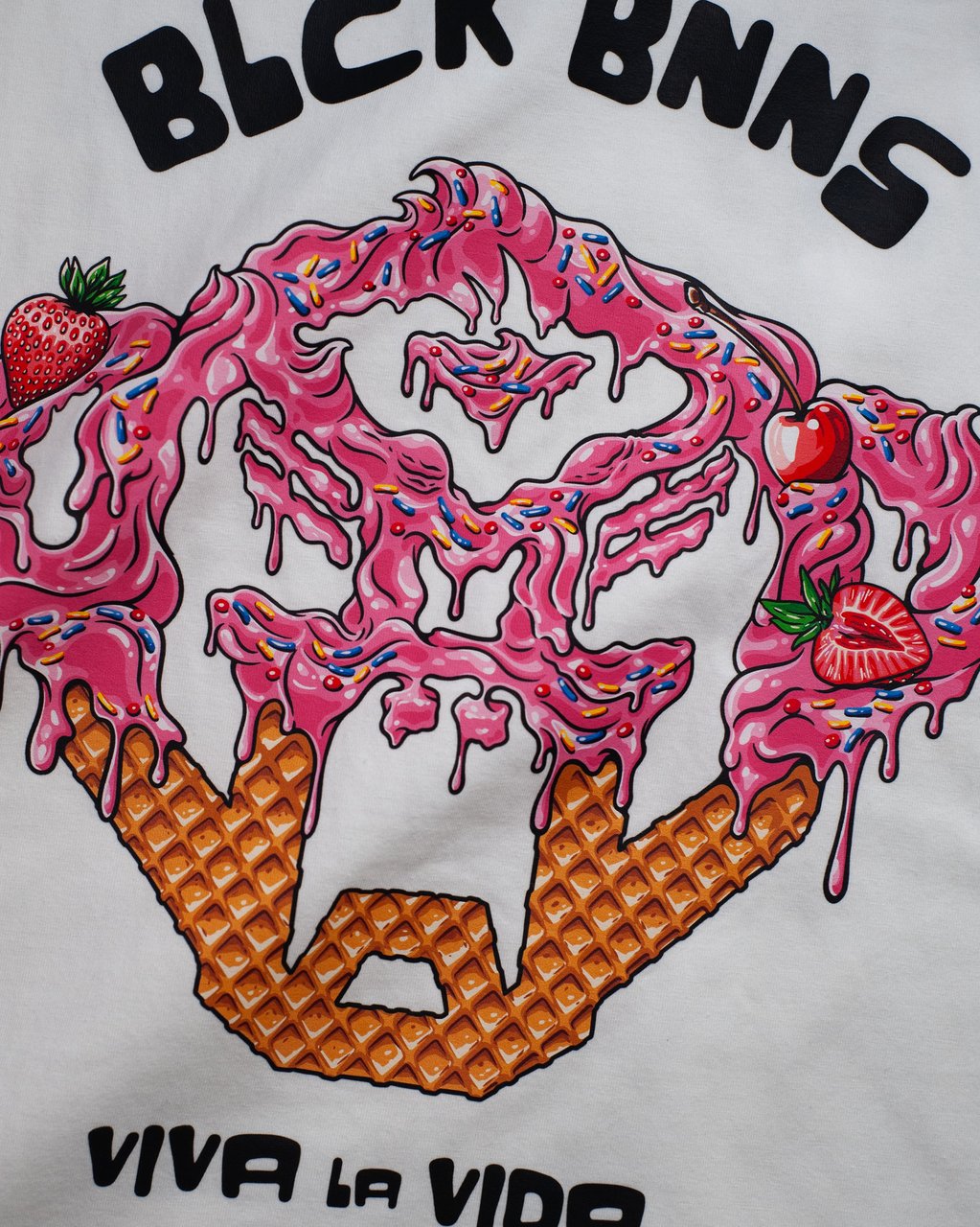 Black Bananas KIDS ICECREAM T-SHIRT Wit