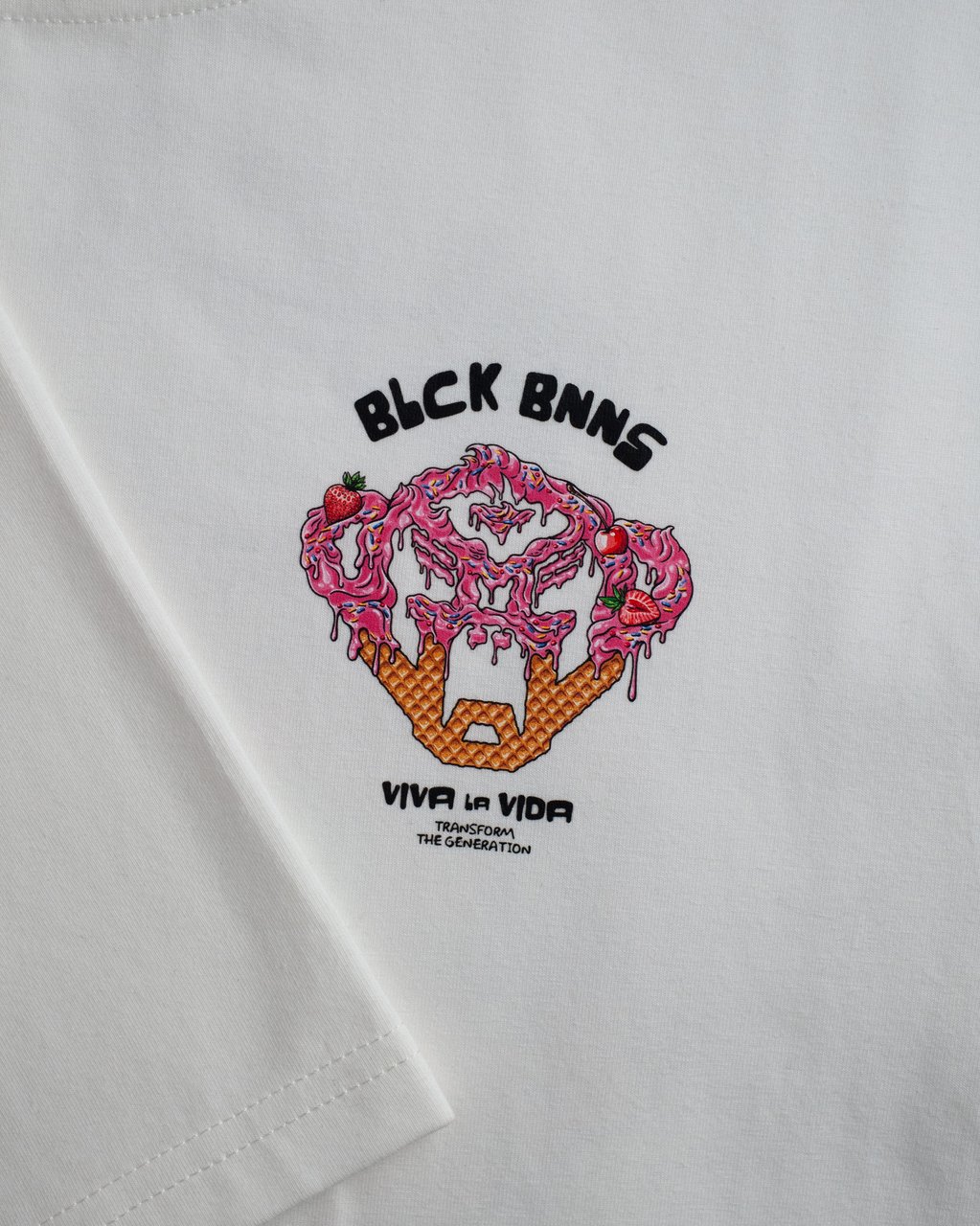 Black Bananas KIDS ICECREAM T-SHIRT Wit