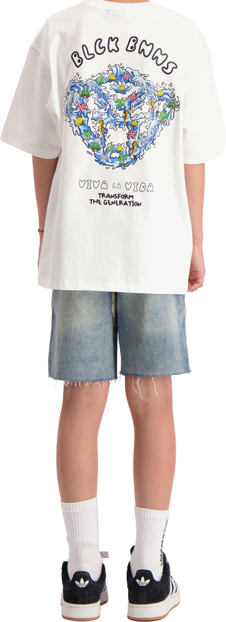 Black Bananas KIDS WAVE T-SHIRT Wit