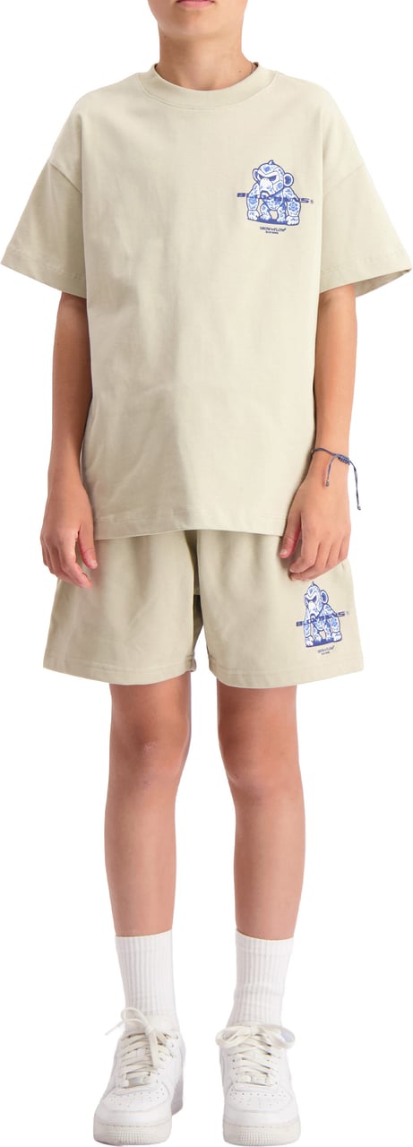 Black Bananas KIDS 3D FLOWER CONVOY TWINSET Beige