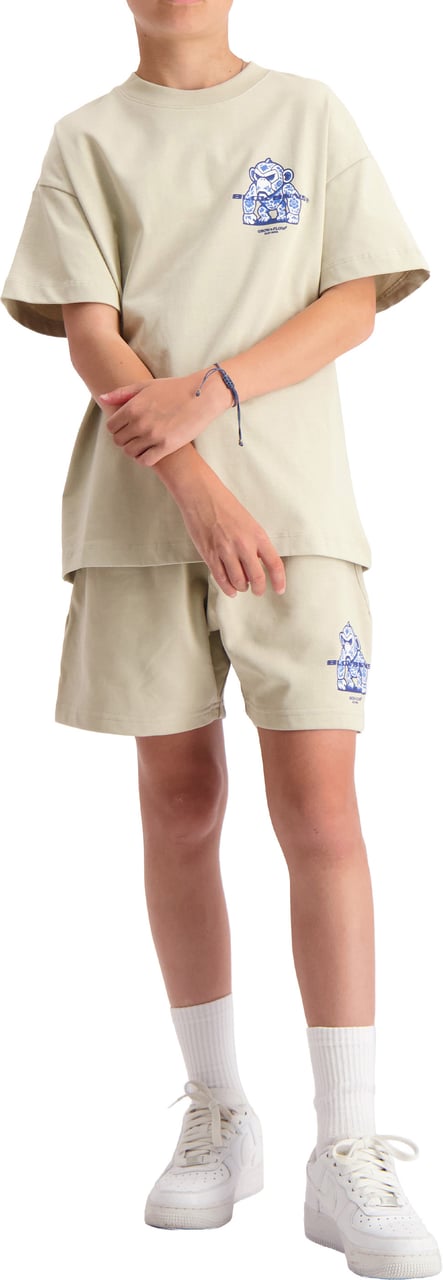 Black Bananas KIDS 3D FLOWER CONVOY TWINSET Beige