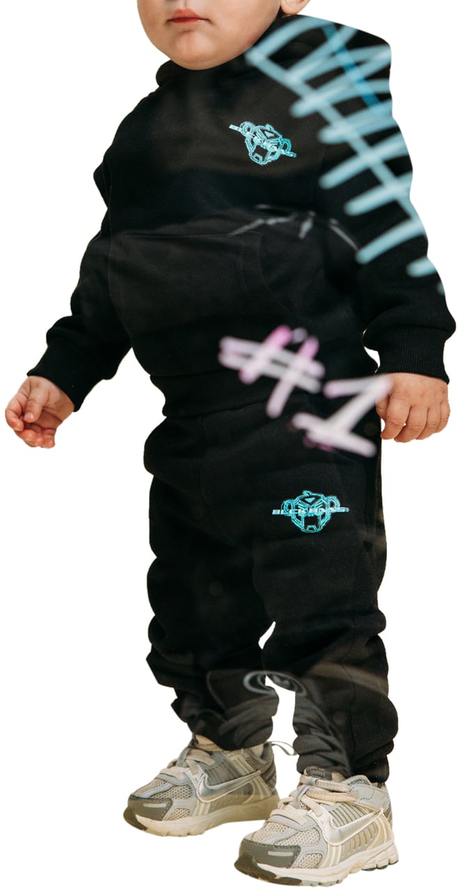 Black Bananas MC SKETCH SWEATSUIT Zwart
