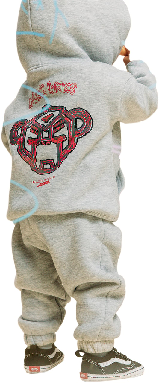 Black Bananas MC SKETCH SWEATSUIT Lichtgrijs