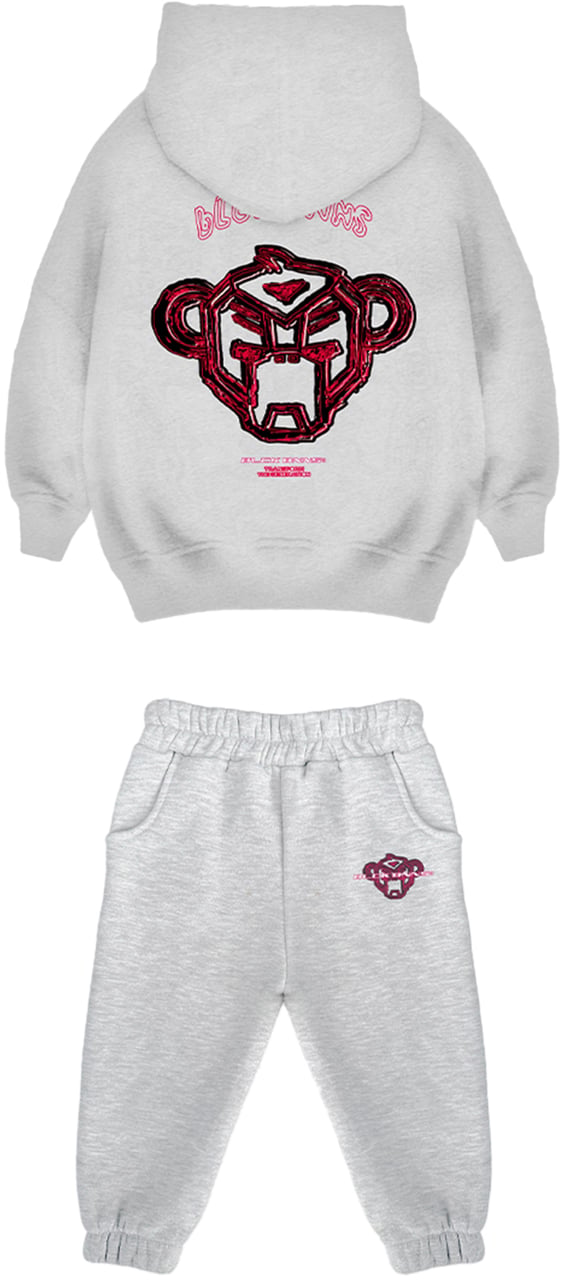 Black Bananas MC SKETCH SWEATSUIT Lichtgrijs