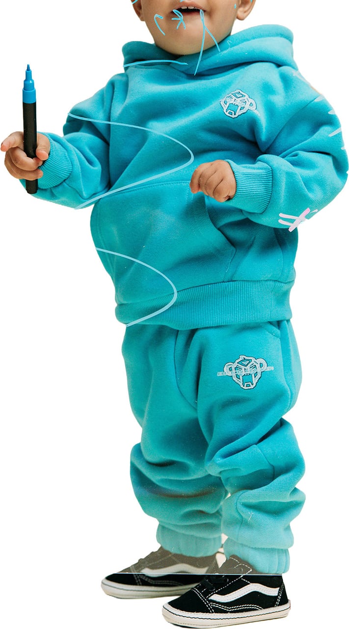 Black Bananas MC SKETCH SWEATSUIT Blauw