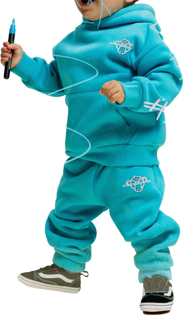 Black Bananas MC SKETCH SWEATSUIT Blauw