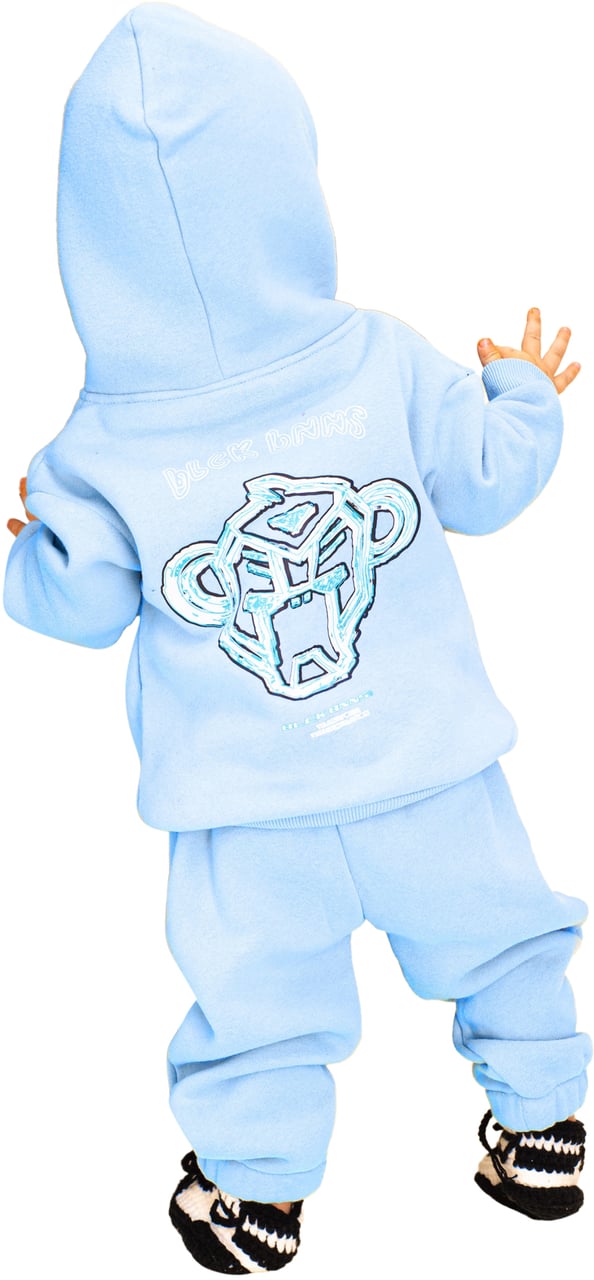 Black Bananas MC SKETCH SWEATSUIT Lichtblauw