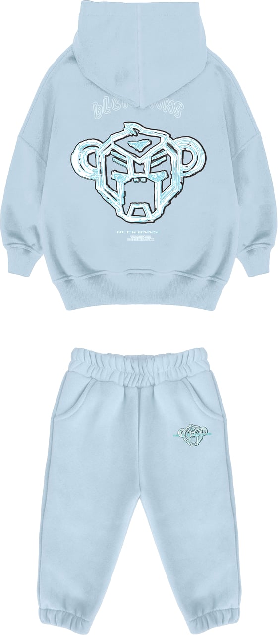 Black Bananas MC SKETCH SWEATSUIT Lichtblauw
