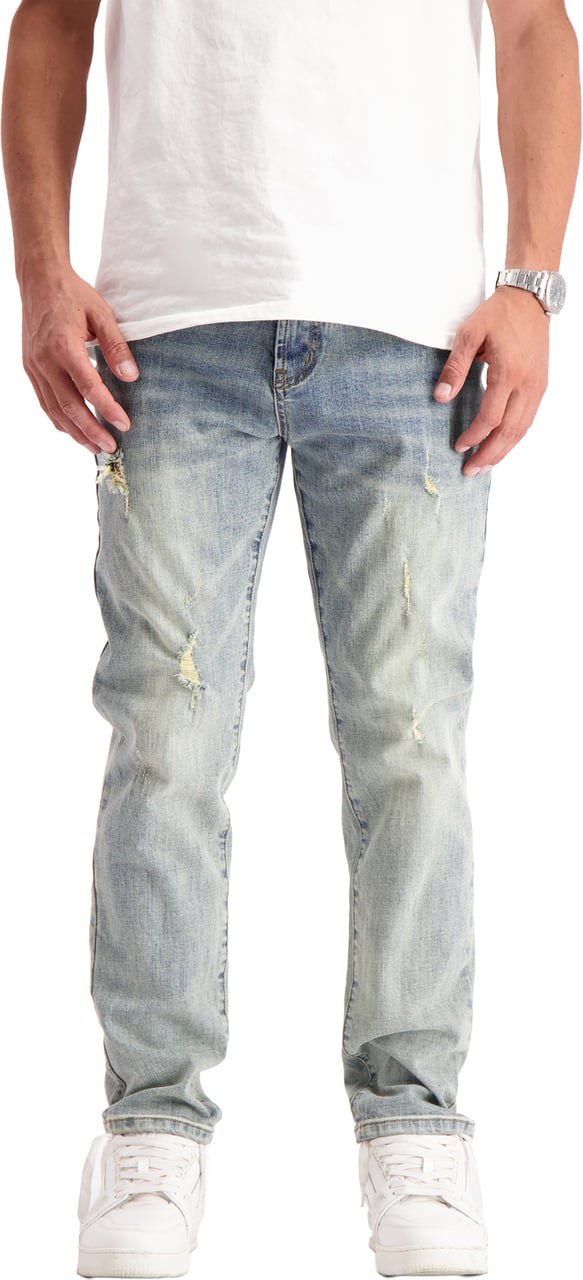Black Bananas STRUCTURE SLIM DENIM Blauw