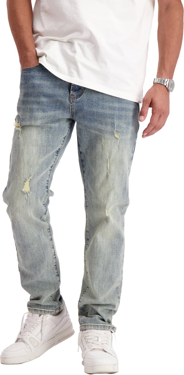 Black Bananas STRUCTURE SLIM DENIM Blauw