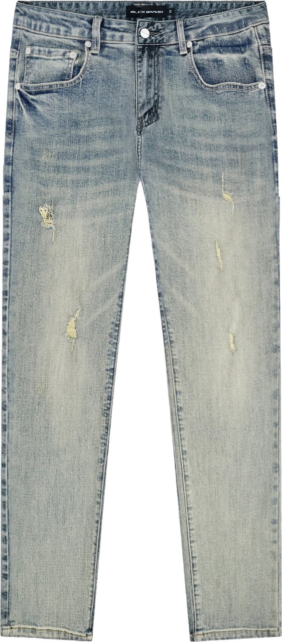 Black Bananas STRUCTURE SLIM DENIM Blauw