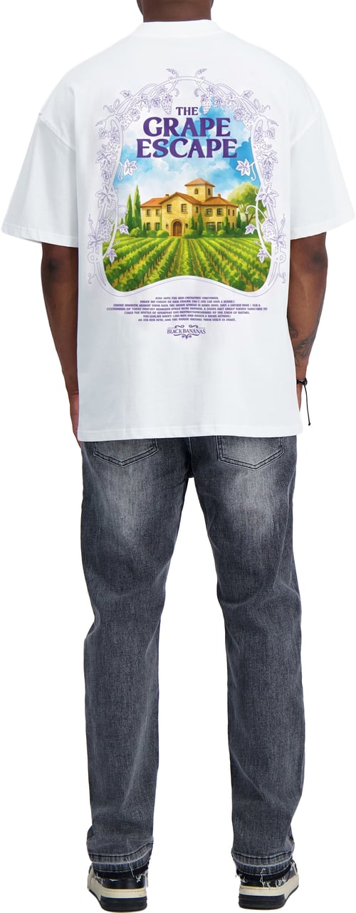 Black Bananas GRAPE ESCAPE TEE Wit