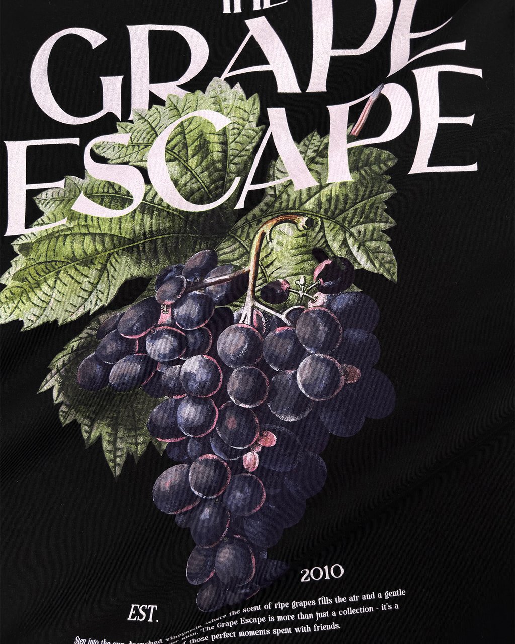 Black Bananas GRAPE TEE Zwart