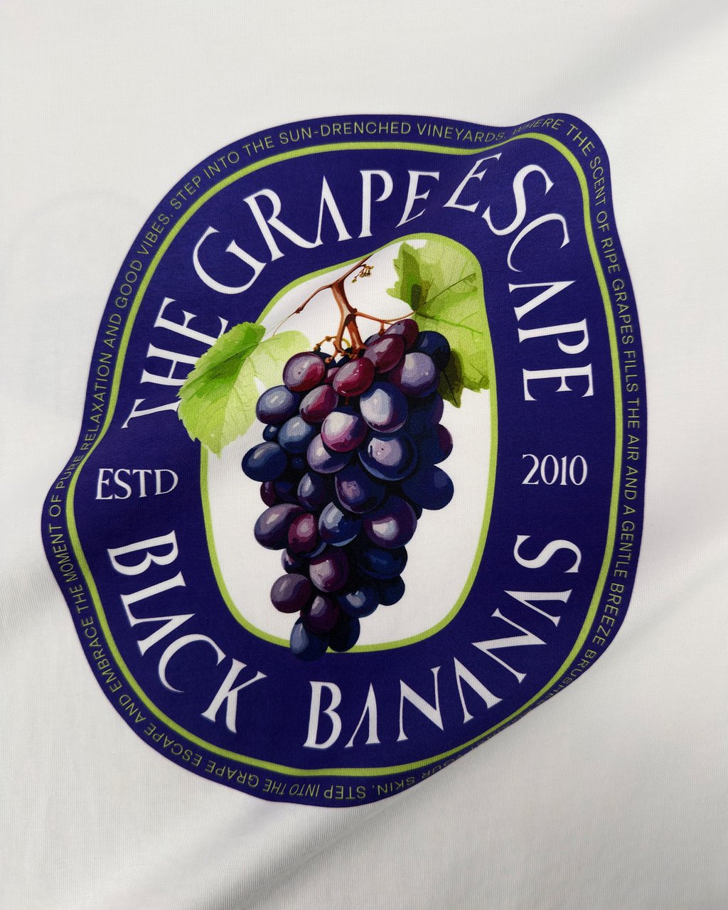 Black Bananas WINE LABEL TEE Wit