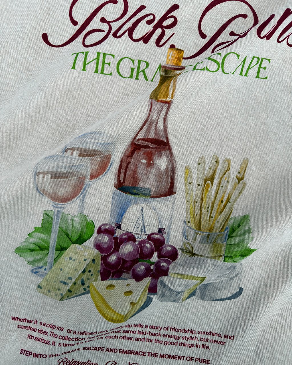 Black Bananas WINE TABLE TEE Beige