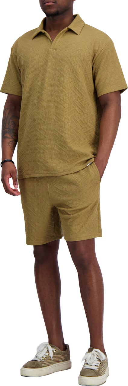 Black Bananas KNITTED POLO TWINSET Bruin