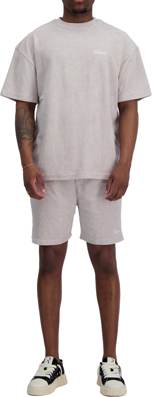 Black Bananas TERRY SCRIPT TWINSET Beige