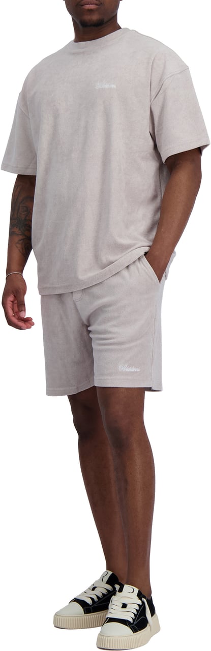 Black Bananas TERRY SCRIPT TWINSET Beige