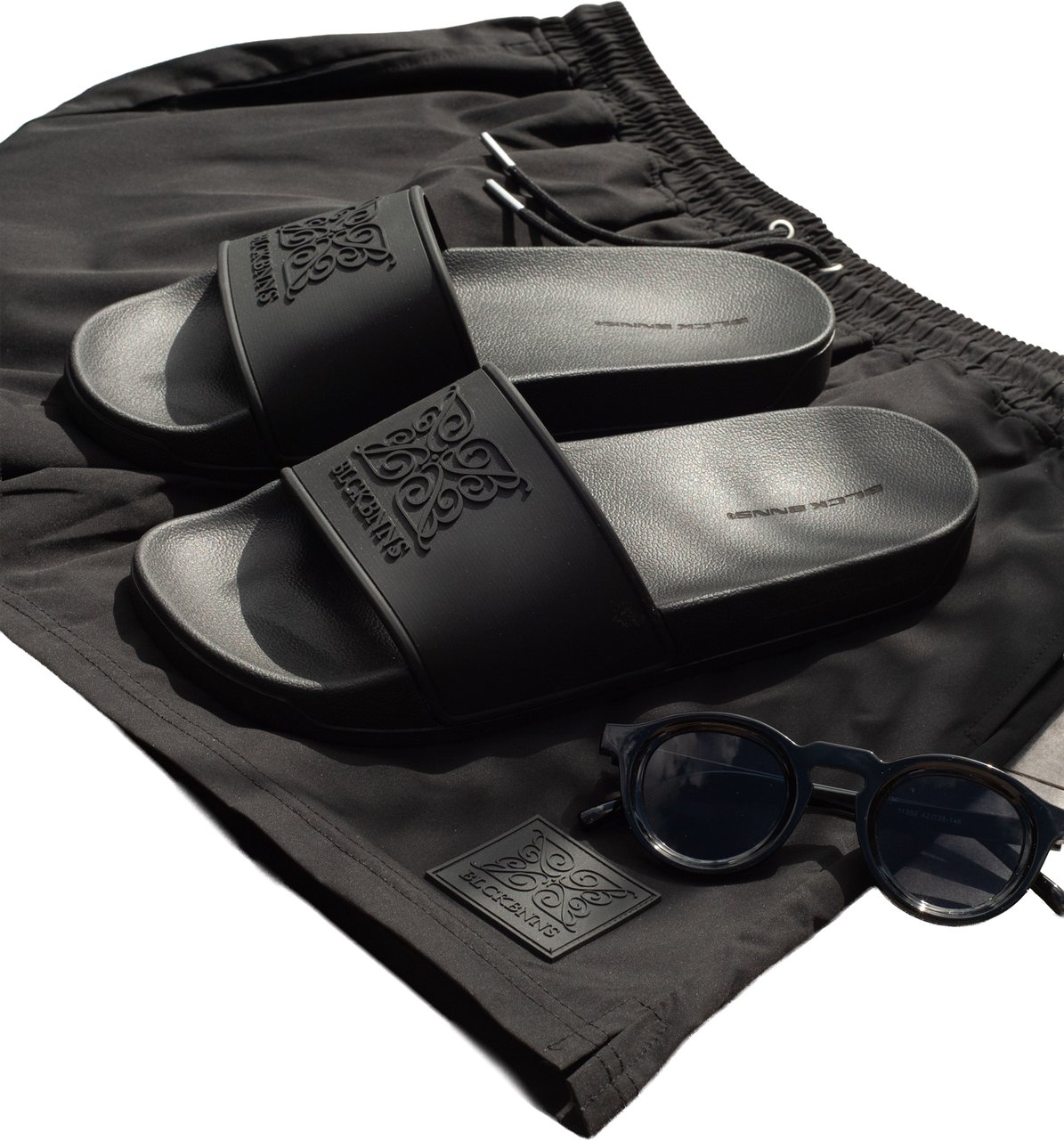 Black Bananas ANAGRAM SLIDES Zwart