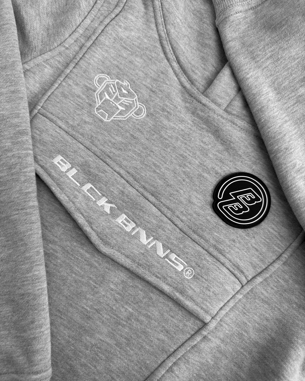 Black Bananas KIDS ANORAK HOODIE Lichtgrijs
