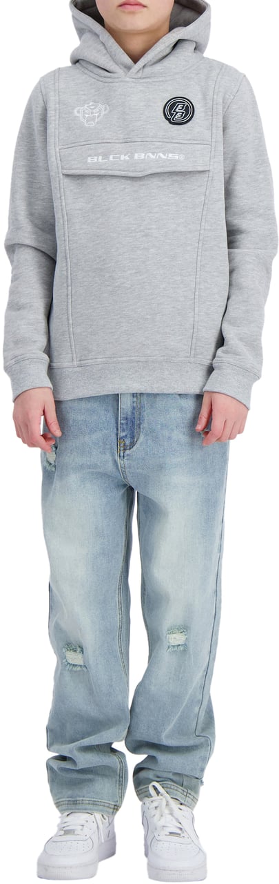 Black Bananas KIDS ANORAK HOODIE Lichtgrijs