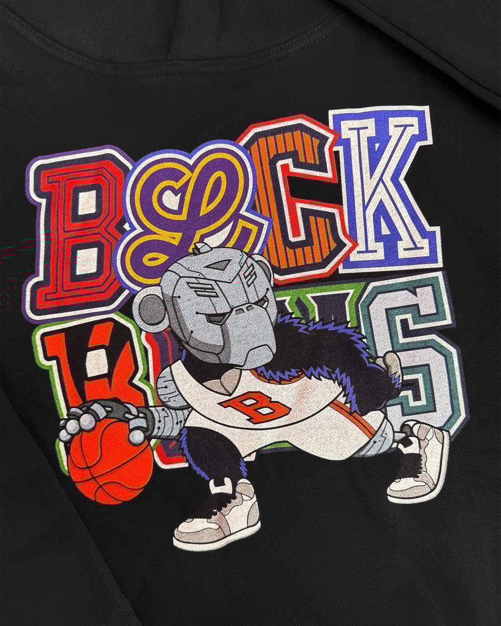 Black Bananas KIDS DRIBBLE HOODIE Zwart