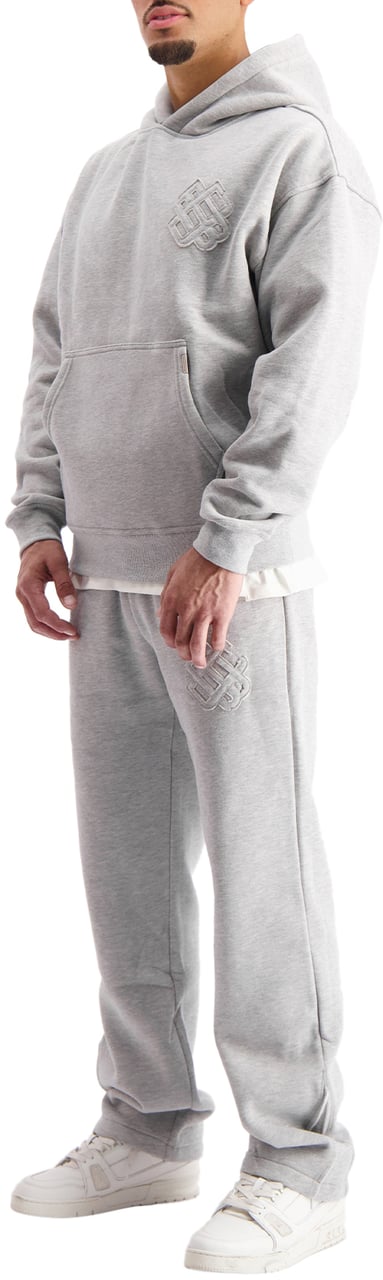 Black Bananas RIPPED MONOGRAM SWEATSUIT Lichtgrijs