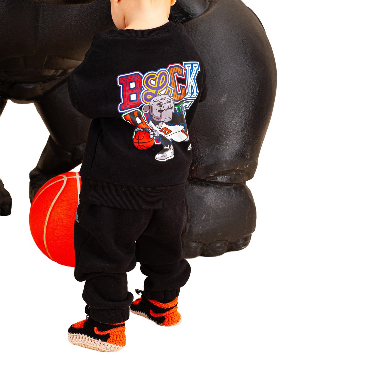 Black Bananas MC DRIBBLE SWEATSUIT Zwart