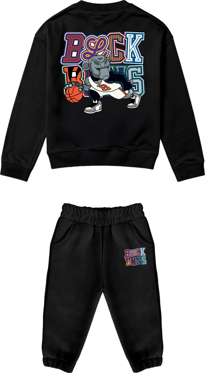 Black Bananas MC DRIBBLE SWEATSUIT Zwart