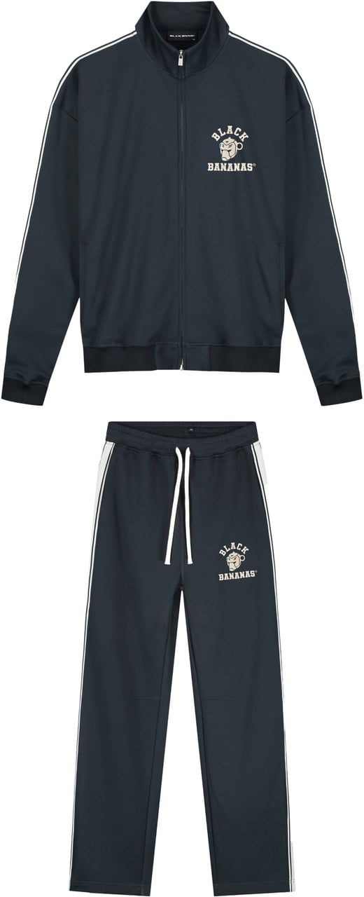 Black Bananas KIDS TAPED VARSITY TRACKSUIT Navy