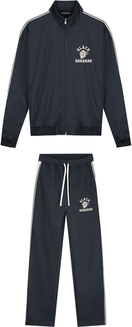 Black Bananas KIDS TAPED VARSITY TRACKSUIT Navy