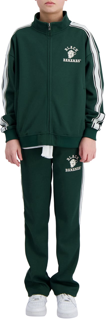 Black Bananas KIDS TAPED VARSITY TRACKSUIT Groen