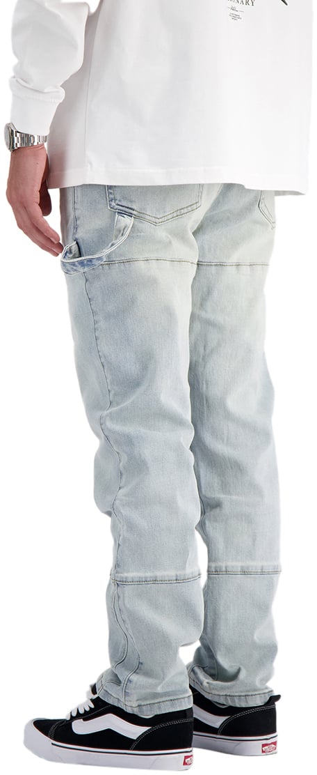 Black Bananas STRAIGHT CARPENTER DENIM Blauw