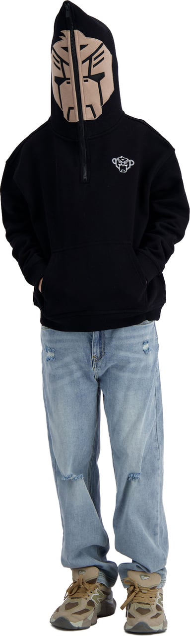 Black Bananas KIDS MASK HOODIE Zwart