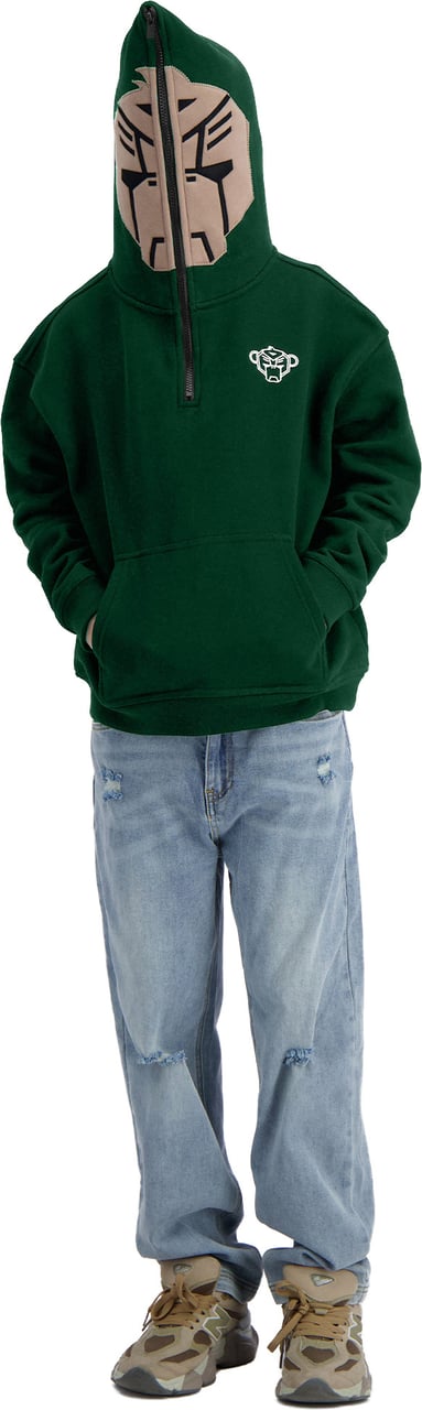 Black Bananas KIDS MASK HOODIE Groen