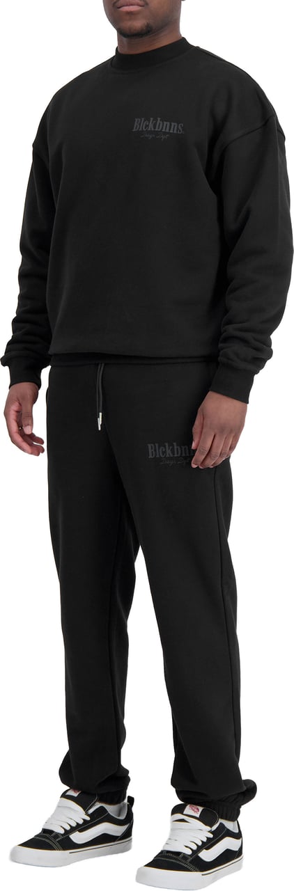 Black Bananas DESIGN DEPT CREWNECK SWEATSUIT Zwart
