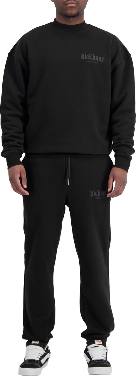 Black Bananas DESIGN DEPT CREWNECK SWEATSUIT Zwart