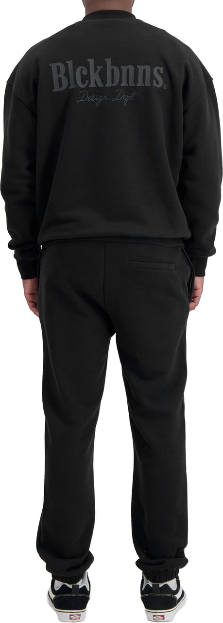 Black Bananas DESIGN DEPT CREWNECK SWEATSUIT Zwart
