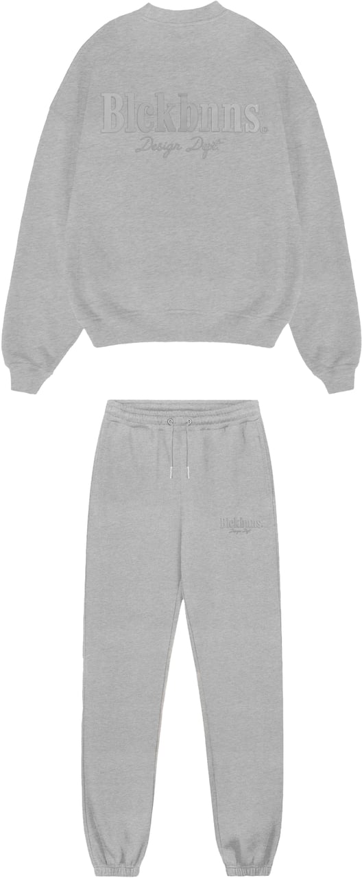 Black Bananas DESIGN DEPT CREWNECK SWEATSUIT Lichtgrijs